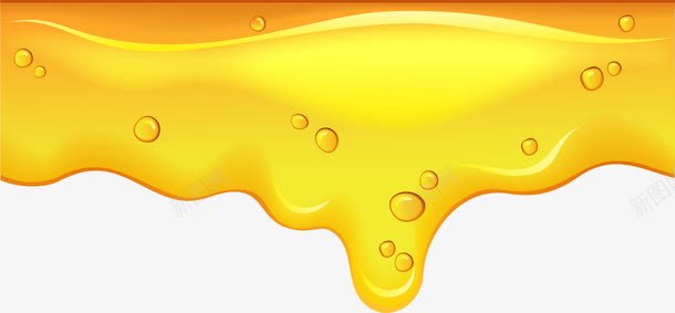 黄色蜂蜜液体png免抠素材_新图网 https://ixintu.com 流体 甜品 甜食 蜂蜜 装饰图案 黄色液体