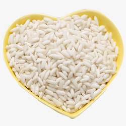 精选靓米产品实物营养白糯米高清图片