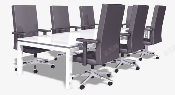 办公桌会议桌png免抠素材_新图网 https://ixintu.com 会议室 会议桌 办公家具 办公桌
