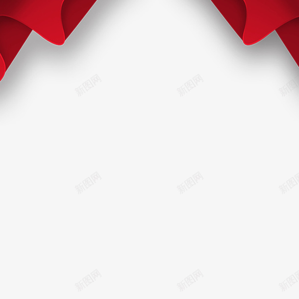 红色圆弧装饰窗帘png免抠素材_新图网 https://ixintu.com 光泽 卡通 圆弧 氛围 渐变 窗帘 红色 节日 装饰