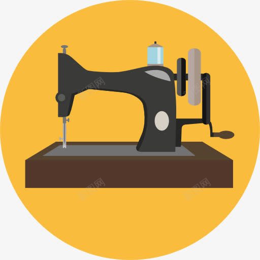 缝纫机图标png_新图网 https://ixintu.com 剪裁 器皿 家具和家居 工具 手工 杂 缝纫机 缝纫线