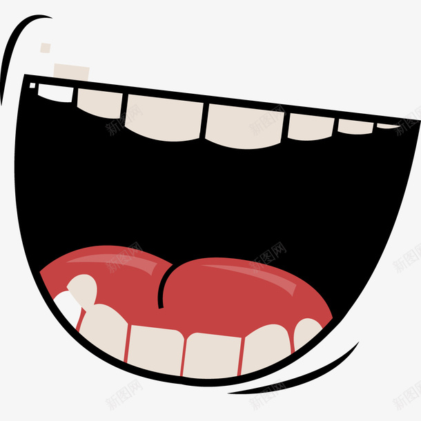 张开的嘴巴png免抠素材_新图网 https://ixintu.com png图形 png装饰 嘴巴 手绘 牙齿 舌头 装饰