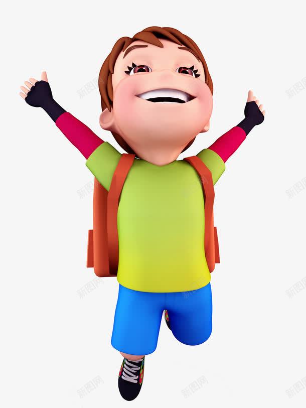 手绘儿童png免抠素材_新图网 https://ixintu.com 儿童 学习 学生 孩子 男童
