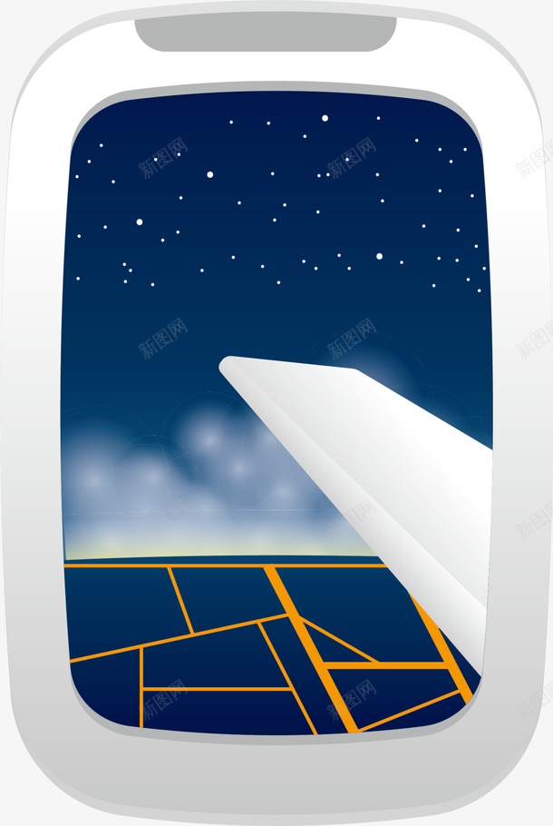 黑色旅行飞机窗口png免抠素材_新图网 https://ixintu.com 出行 回家 归家 旅行 窗口 装饰图案 飞机