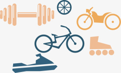 自行车PNG图运动器材工具高清图片