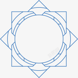 简约花纹边框纹理矢量图素材