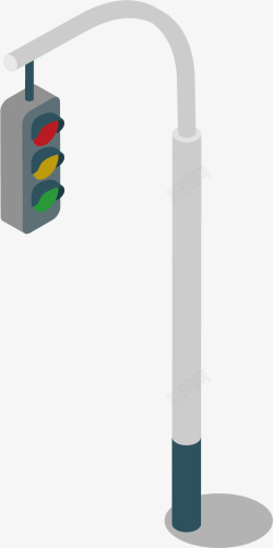 扁平化街道红绿灯指示灯矢量图高清图片