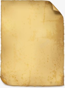 黄色卷轴古典黄色羊皮纸高清图片