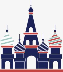 莫斯科城堡俄罗斯莫斯科圣彼得堡矢量图高清图片