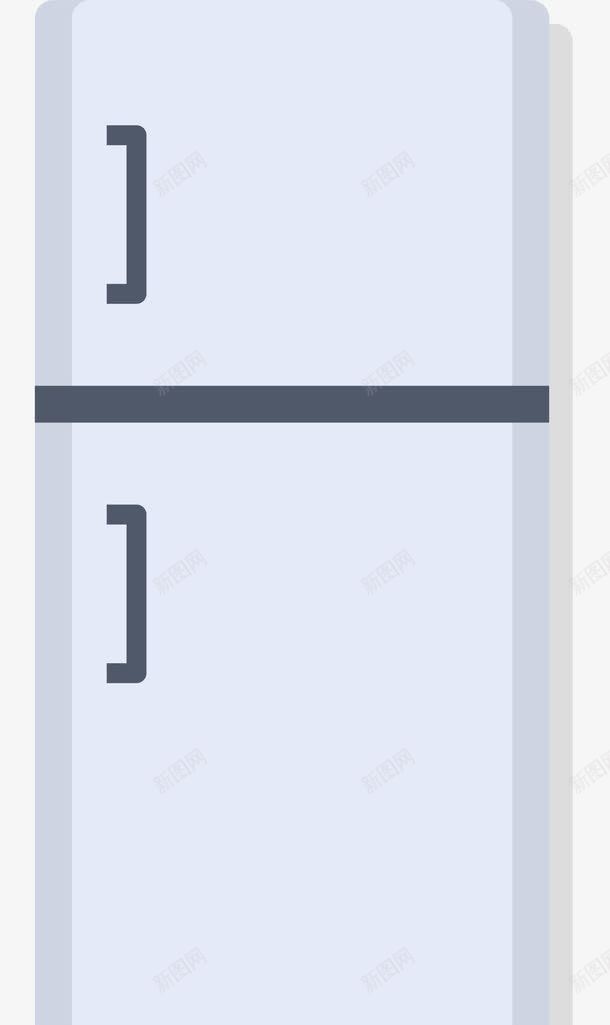 单开门两层电冰箱png免抠素材_新图网 https://ixintu.com 冰箱 单开门 卡通扁平家用电器 卡通电器 扁平风格 电器 矢量冰箱