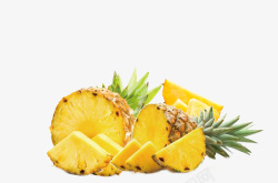 美味的水果黄色美味菠萝水果高清图片