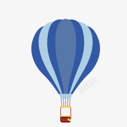 心形空气球装饰卡通扁平化热气球矢量图高清图片