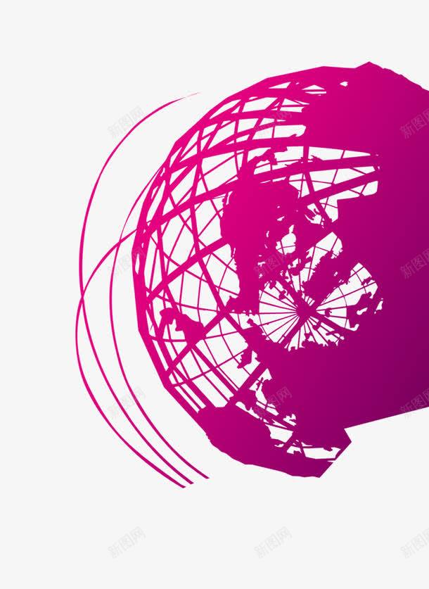紫色镂空地球png免抠素材_新图网 https://ixintu.com 创意地球 地球 地球仪 紫色 镂空气球