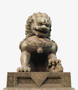 石狮子雕塑素材