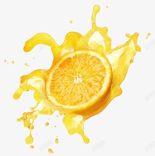 多汁橙子png免抠素材_新图网 https://ixintu.com 健康 多汁橙子 实物 新鲜水果 早餐 果汁 柑橘 橙色 饮料