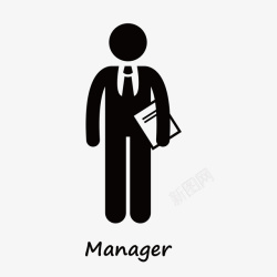 老板经理领带经理人物图标高清图片
