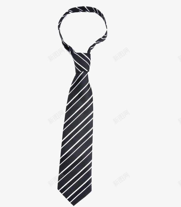 蓝黑斜条纹男士领带png免抠素材_新图网 https://ixintu.com 产品实物 正装领带 男士 蓝黑色 领带