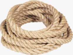 捆绑绳一卷褐色麻绳高清图片