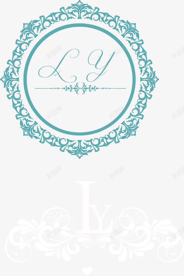 婚礼logo图标png_新图网 https://ixintu.com logo设计 婚庆 婚礼 婚礼logo 结婚 花纹图案