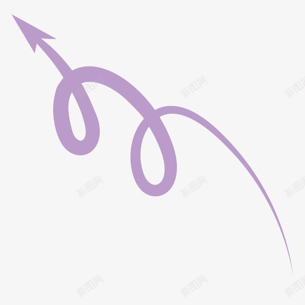 创意紫色蛇形箭头png免抠素材_新图网 https://ixintu.com 创意 彩色箭头 手 指引 指示 指针 方向 符号 简约 箭头 箭头矢量 紫色蛇形箭头 花边 长箭 颜色