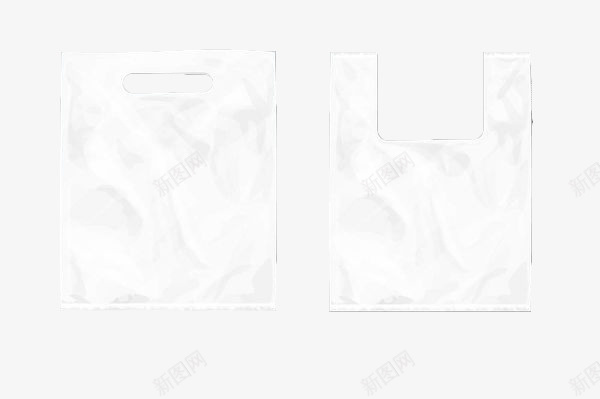 手绘白色塑料包装袋png免抠素材_新图网 https://ixintu.com 包装袋 塑料袋 手提袋 白色 矢量手绘 空白包装袋 袋子