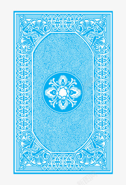 扑克牌背面设计蓝色扑克牌背面高清图片