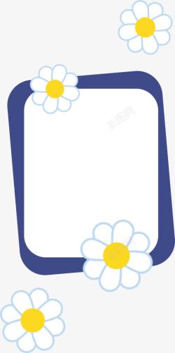 美丽纹理蓝色花朵背景高清图片