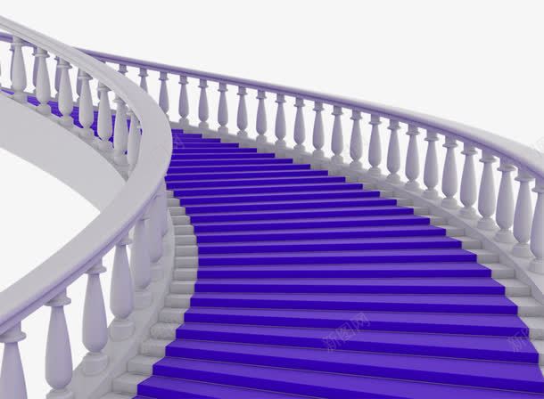 白色楼梯紫色地毯png免抠素材_新图网 https://ixintu.com 地毯 楼梯 欧式楼梯 白色 紫色