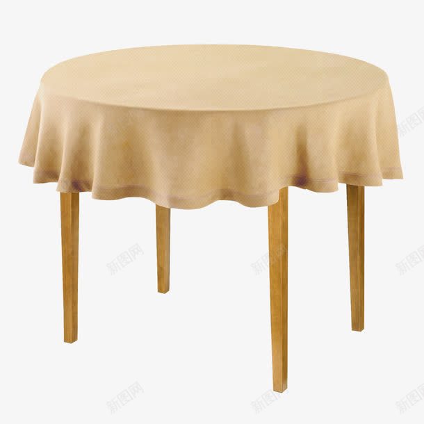 棕色漂亮餐桌png免抠素材_新图网 https://ixintu.com 圆形餐桌 桌布 棕色餐桌 漂亮餐桌 餐桌