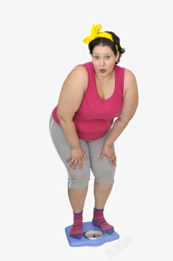 跑步机广告素材肥胖的人物高清图片