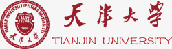 名牌大学校徽天津大学logo矢量图图标高清图片