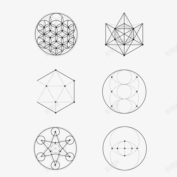 几何图形数学结构图矢量图图标eps_新图网 https://ixintu.com 免抠图PNG 几何 图形 数学 结构图 矢量图