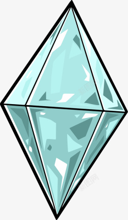 钻石画素材蓝色卡通宝石图高清图片