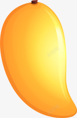 夏季芒果黄色卡通美味芒果高清图片