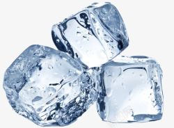 淡蓝色水晶冰块冰晶体素材
