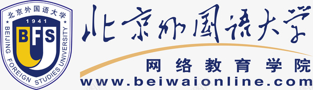 北京外国语大学logo矢量图图标图标