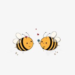 蜜蜂图案可爱的小蜜蜂高清图片