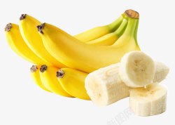 切开的香蕉新鲜的香蕉高清图片