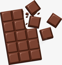 零食首图卡通巧克力矢量图高清图片