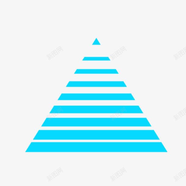 蓝色条纹正三角形png免抠素材_新图网 https://ixintu.com 一个三角形 三角型 几何图形 尖角三角形 正三角形 等边三角形 蓝色条纹 锐角三角形