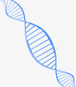 DNA装饰蓝色简约DNA装饰图案高清图片