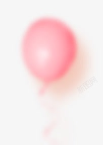 模糊粉色彩带气球效果素材