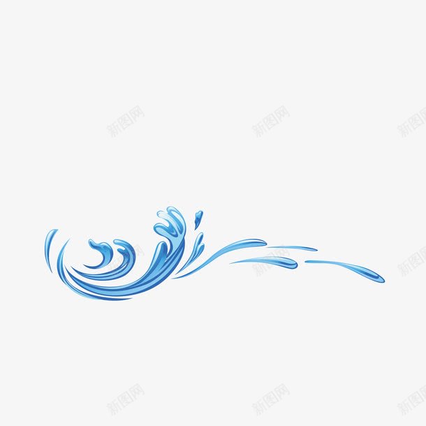 液态液态水波装饰png免抠素材_新图网 https://ixintu.com 图案 小清新 水 水波 水花 波纹 液体 液态 蓝色 装饰