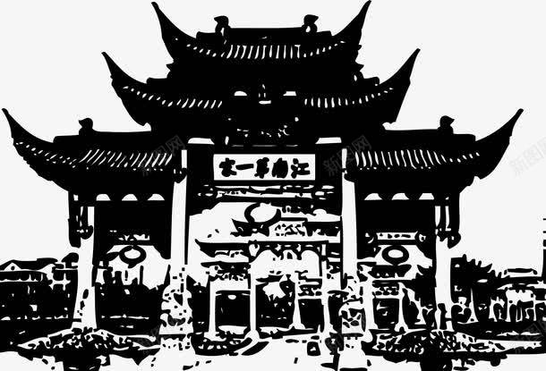 寺庙房屋建筑图png免抠素材_新图网 https://ixintu.com 人文景观 古寺 古庙 古建筑 寺庙 建筑 房子 摄影 旅游摄影 素描箭头 风光