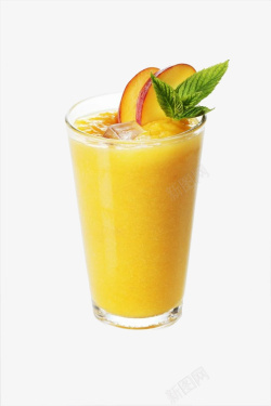 黄桃果汁实物水蜜桃果汁高清图片
