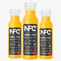 NFC功能农夫山泉nfc橙汁三瓶组合高清图片