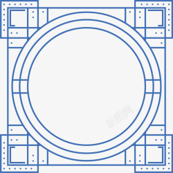 简约花纹边框纹理矢量图素材