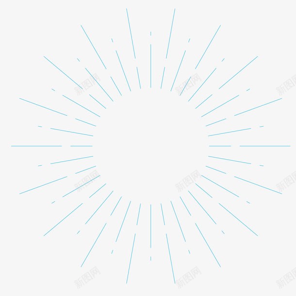 蓝色针状散射线条光线png免抠素材_新图网 https://ixintu.com 光线 散射 散射光 线条 蓝色 针状