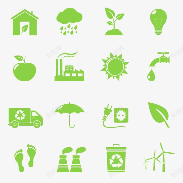 能源环保图标png_新图网 https://ixintu.com 三 低碳 保护环境 减排 图标 汽车 环保 生态 绿色 绿色能源 能源 能源环保 脚印 自然 节能