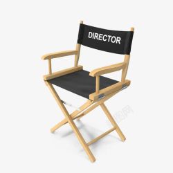 导演椅子有导演标示的导演椅子高清图片